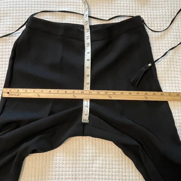 Talbots Hollywood Black High Waist Straight Leg Office Pants Trousers Size 10 - Picture 13 of 14